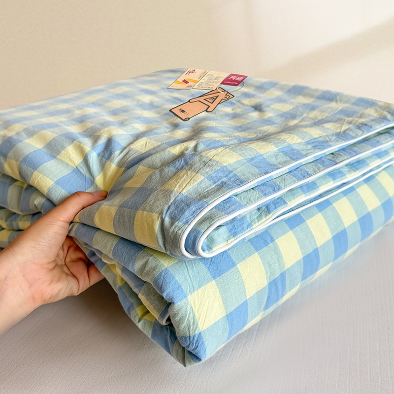 Japońska kołdra letnia w kratę – Japanese Home Textiles recenzja i cena
