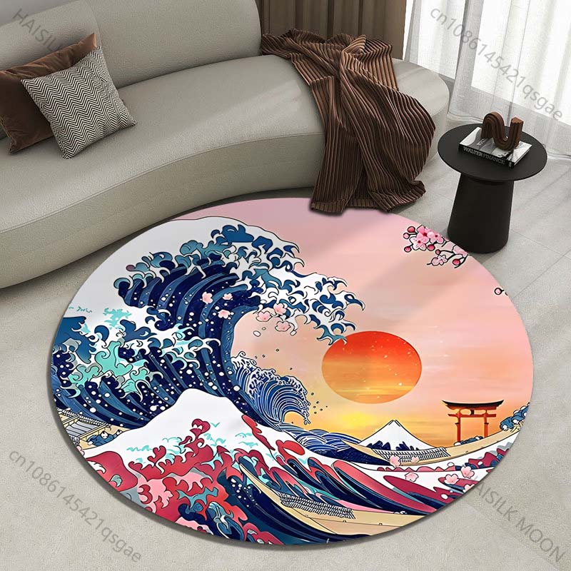 Retro Japońskie Fale Kanagawa  – Japanese Home Textiles recenzja i cena