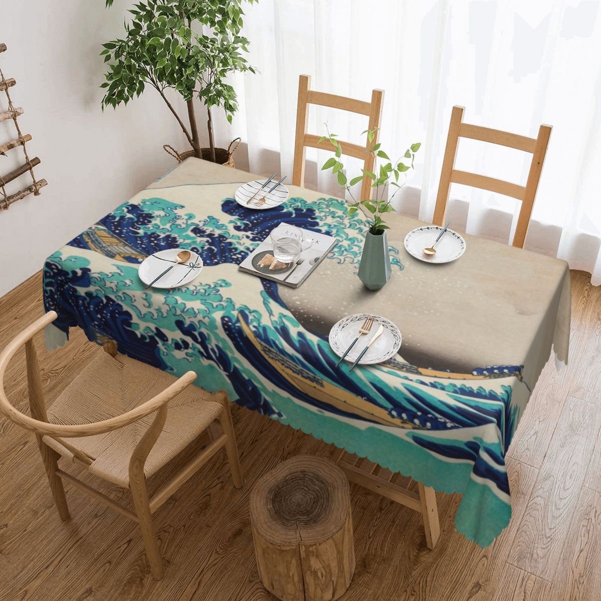 Wielka fala Off Kanagawa Vinta – Japanese Home Textiles recenzja i cena